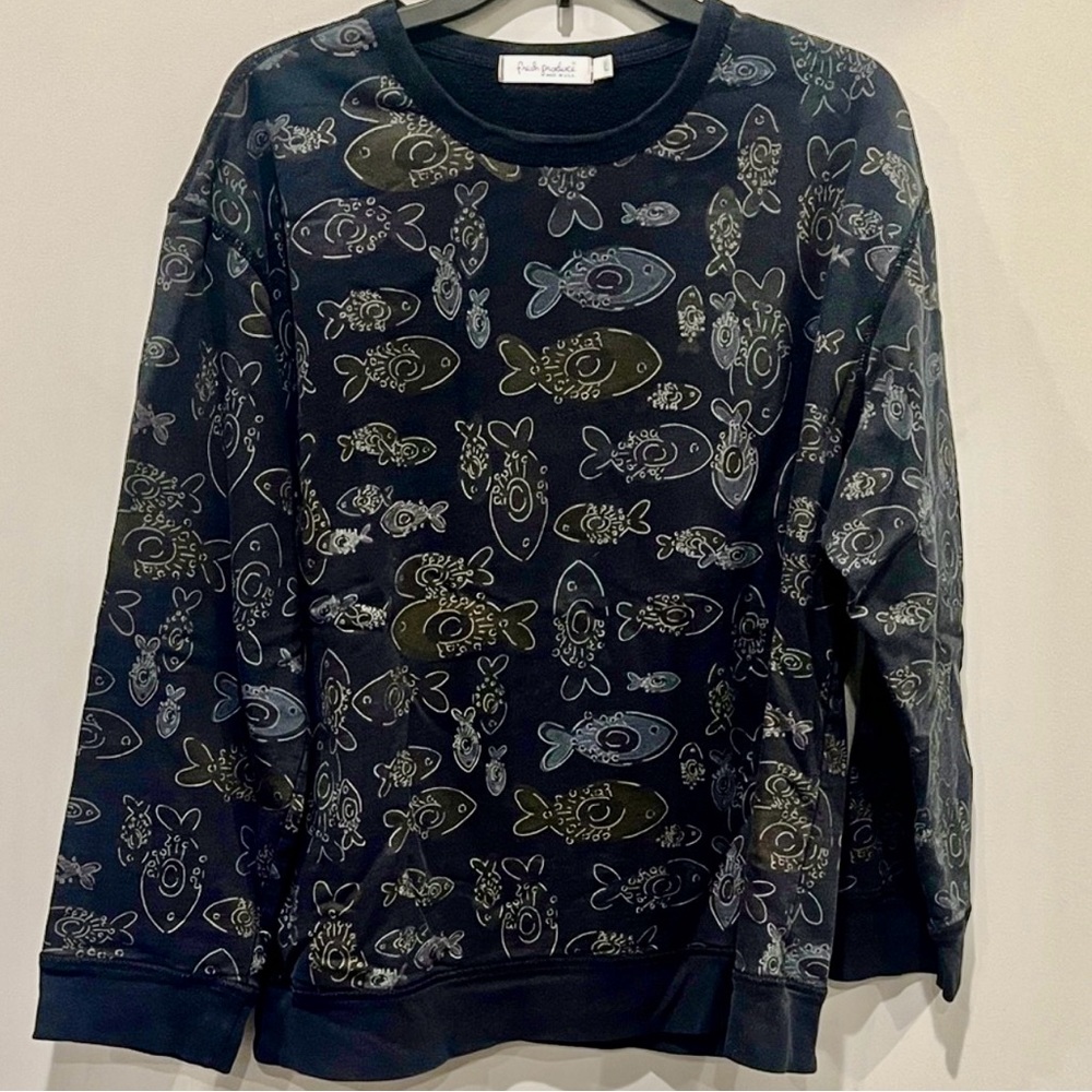 Fresh Produce Black Graphic Sweater